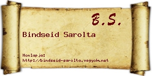 Bindseid Sarolta névjegykártya